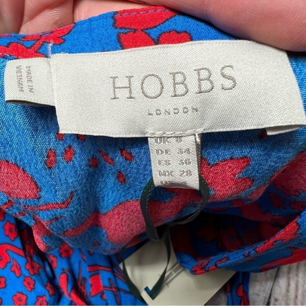 NWT Hobbs London CARLA FLORAL MIDI DRESS Size 4 - Picture 10 of 12